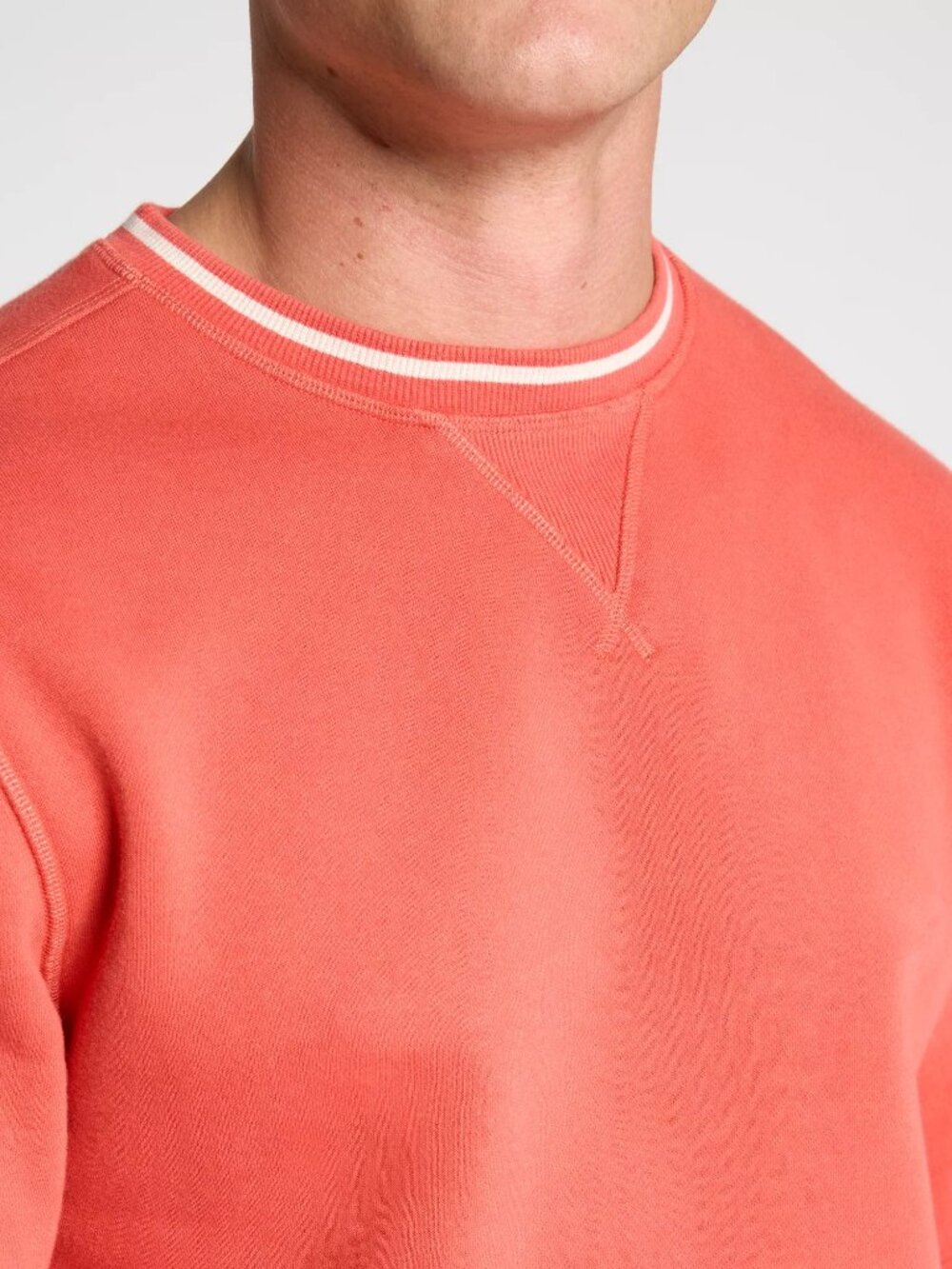DSG Men's Classic Fleece Sweatshirt -  Color: Light Red - Picture 6 of 6